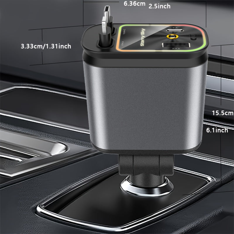Star-light 4-in-1 120Watt Fast Car Charger
