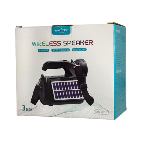 3 in 1 Wireless Solar Speaker with Torch