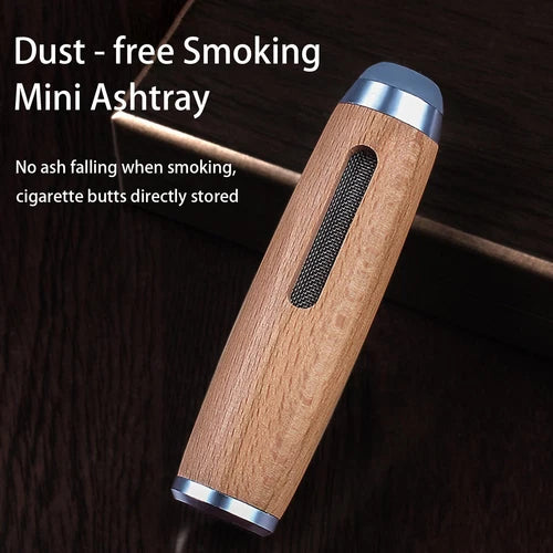 Wooden Handheld Portable Ashtray