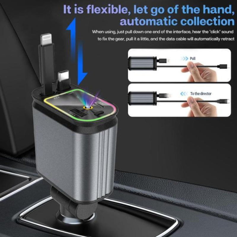 Star-light 4-in-1 120Watt Fast Car Charger