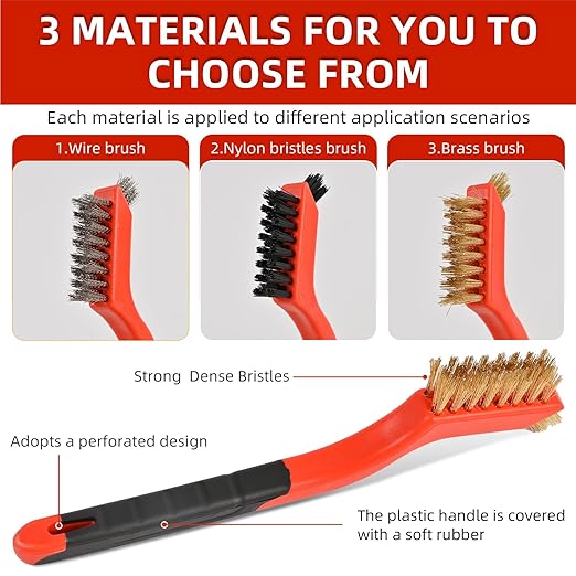 Heavy Duty Wire Brush Set (Pack of 4)