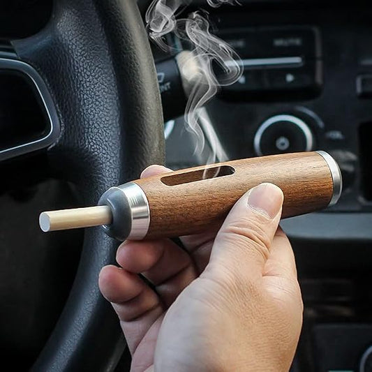 Wooden Handheld Portable Ashtray